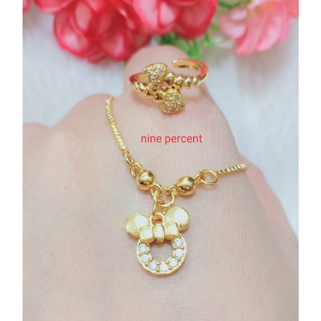 set perhiasan anak kalung free CINCIN/Set Perhiasan Anak