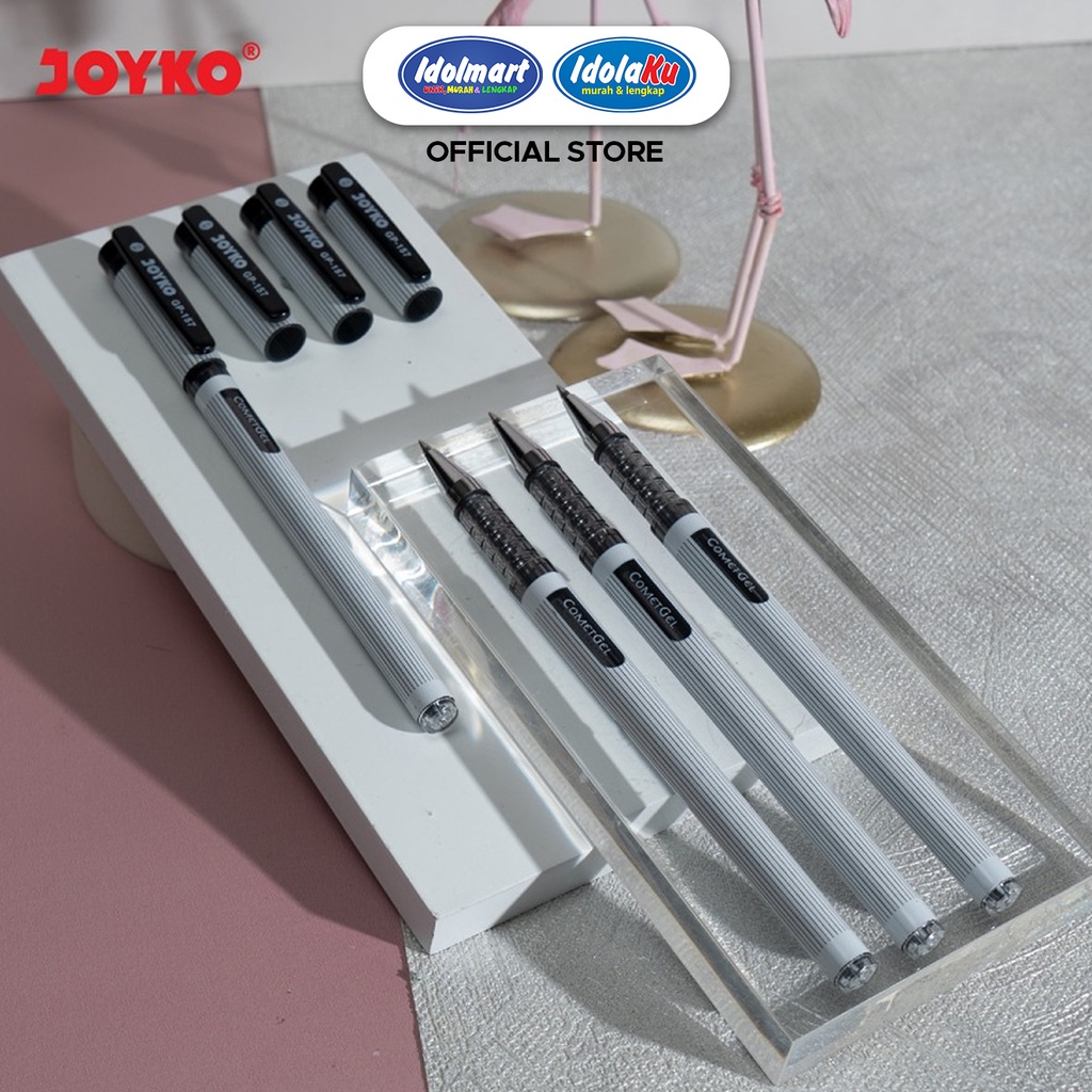 

IDOLAKU Joyko Ballpoint Gel Pen Comet Gel 0.5mm GP-157 Black/pcs