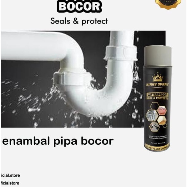 

KINGS SEALENT SPRAY - ATAP ANTI BOCOR - SATUAN (1PCS) - AQUA SPRAY - Putih