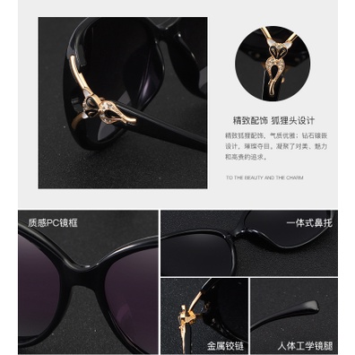 Ready Stock Kacamata Hitam Wanita Anti Sinar UV Model Terkini / Kacamata Fashion Wanita