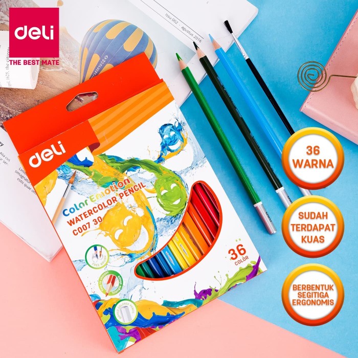 

[COD AKTIF] Deli EC00730 Pensil Warna Painting 36C - 24COLOR EC00720