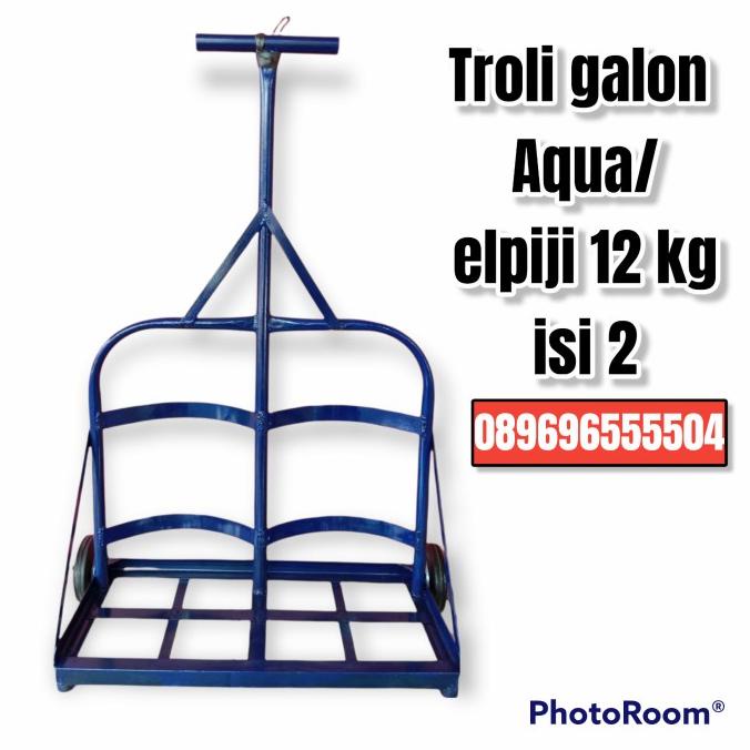 Troli galon aqua elpiji LPG isi 2