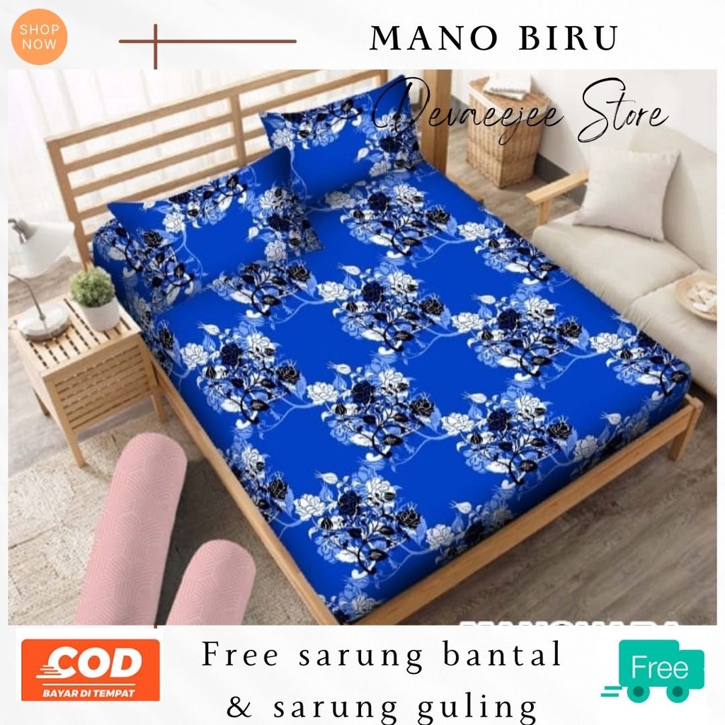 Sprei set sarung bantal sarung guling ukuran no.1 180x200 no.2 160x200 motif planet navy