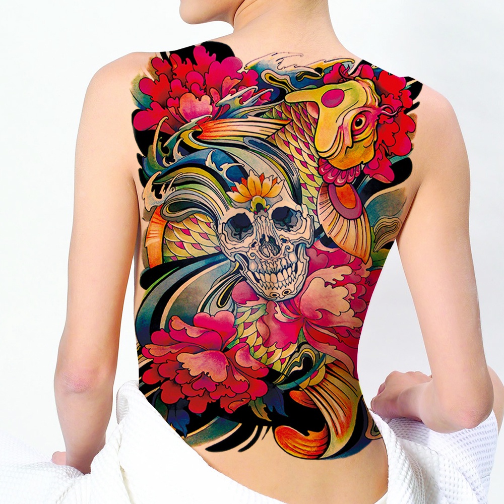 Tato temporer full body tattoo satu badan temporary tatoo tatto warna