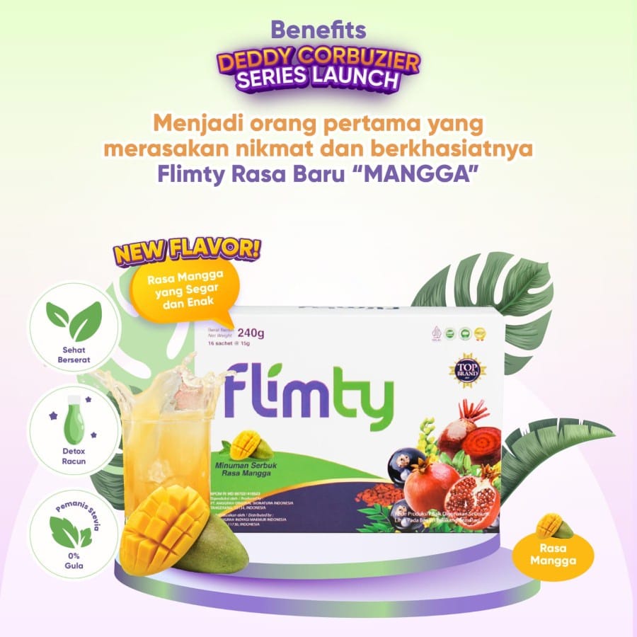 Flimty Fiber Indonesia / Detox Antidioksidan Rasa Blackcurrant Raspberry Mango