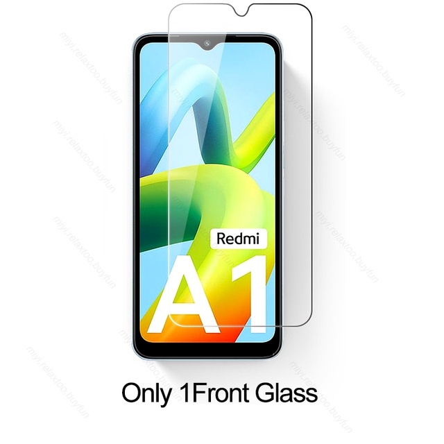 Pelindung Layar Tempered Glass Redmi A1 / Redmi A2 Paket 2 in 1