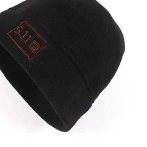 Topi Kupluk 5.11 Import; Tutup Kepala Kerpus Gunung Hangat 511 Boonie - Hitam