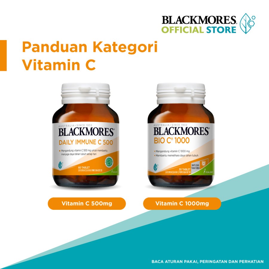 Blackmores Daily Immune C 500mg Membantu Jaga Daya Tahan Tubuh (30)