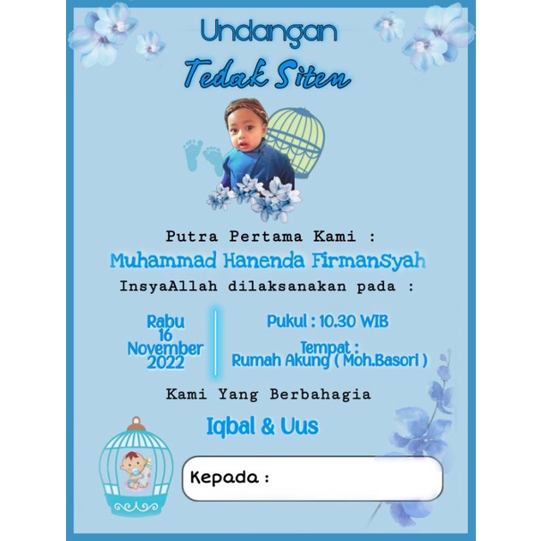 undangan tedhak siten