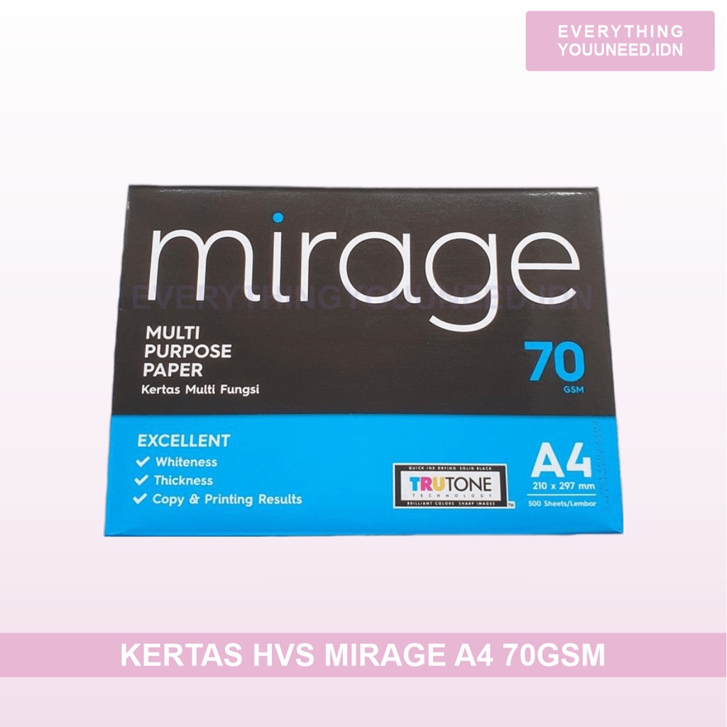 

Kertas HVS / Fotocopy / Print Mirage A4