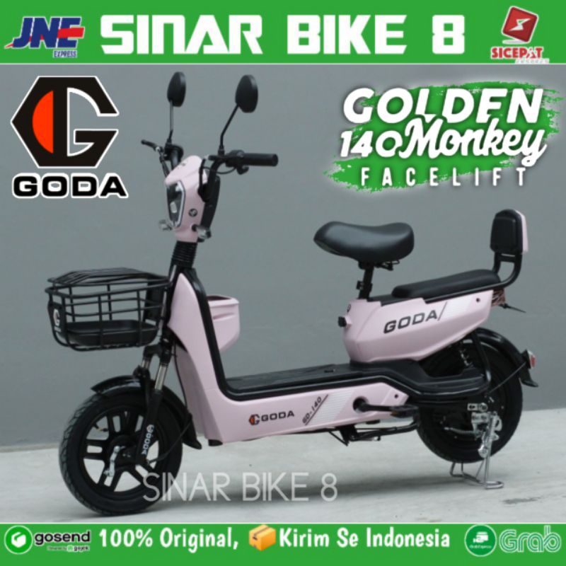 Sepeda Listrik E-Bike Goda Golden Monkey 140 facelift dan GODA  147-B GOLDEN SUNNY 500 Watt