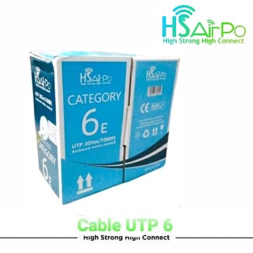 HSAirPo HS-UTP6EIN Kabel LAN Jaringan Internet Network UTP Indoor Cat 6 Cat6 Cat 6e Cat6e HS AirPo UTP6EIN N1