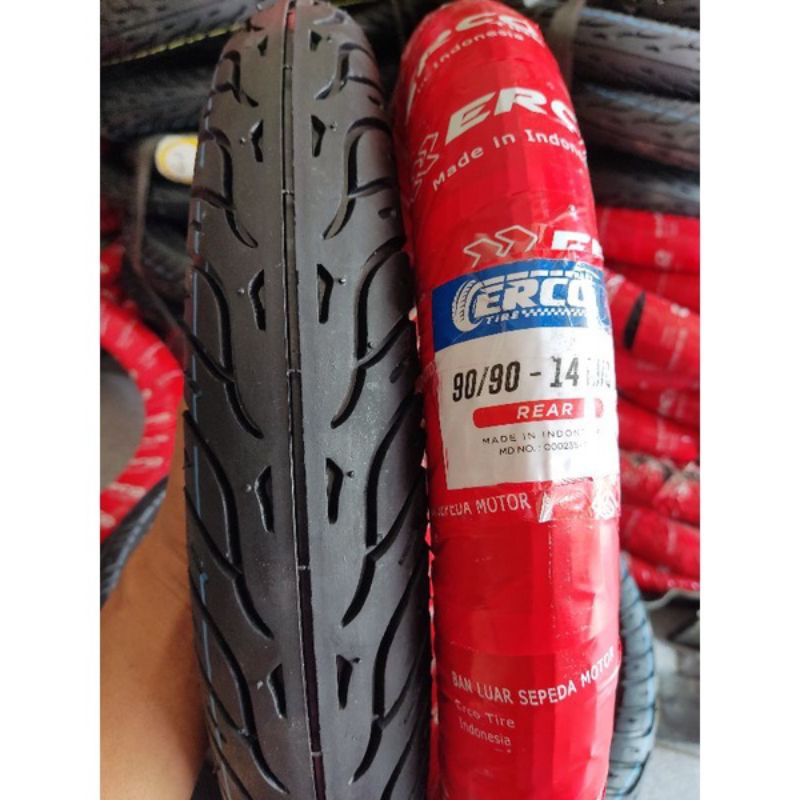 Sepasang Ban luar ERCO TIRE 80/90 & 90/90 Ring 14