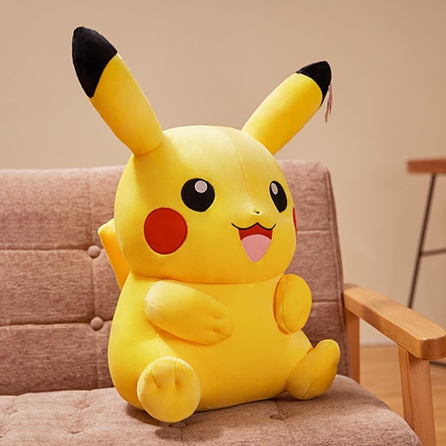 Mainan Boneka Pokemon Pikachu Bahan Plush Untuk Hadiah Natal Anak