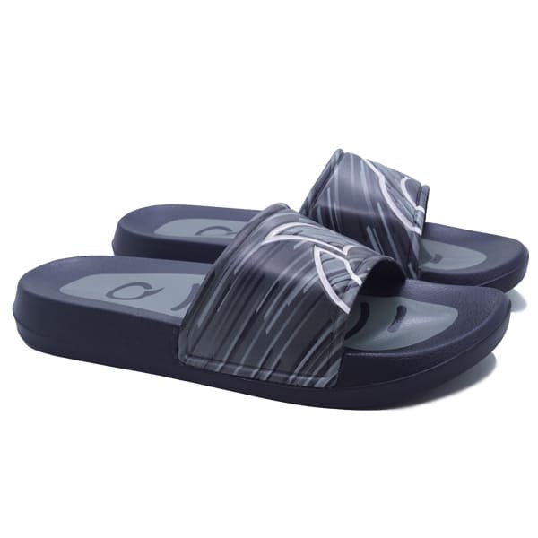 SANDAL SLIP ON CASUAL ORTUSEIGHT TERRA SLIDES - BLACK GREY