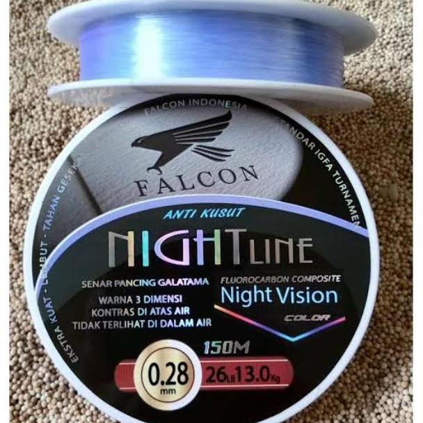 Falcon night line senar Pancing galatama anti kusut 150m