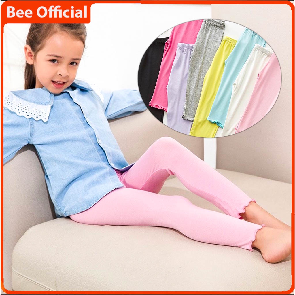 BEE - Legging Anak / Celana Anak Perempuan Bahan katun Legging Ruffle