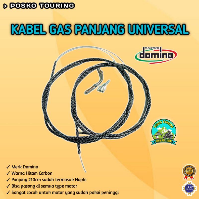 Kabel Gas Motor Panjang Universal Domino