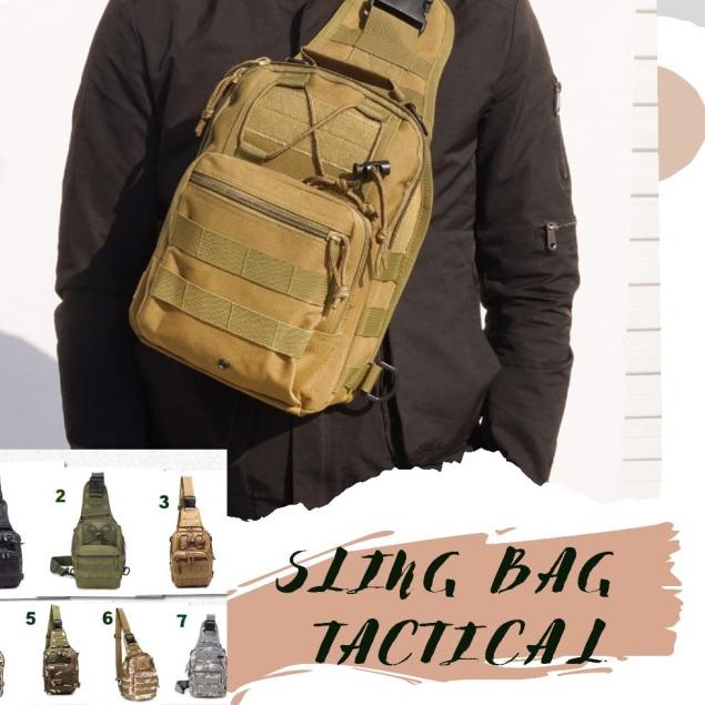 Tas Import / Tas Selempang Tactical / Tas Selempang Army - Hijau