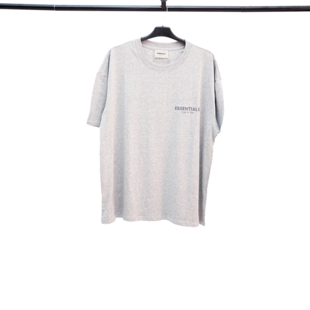 ESSENTIALS Heather Oatmeal Reflective Tshirt Authentic / Kaos Branded Essentials Original