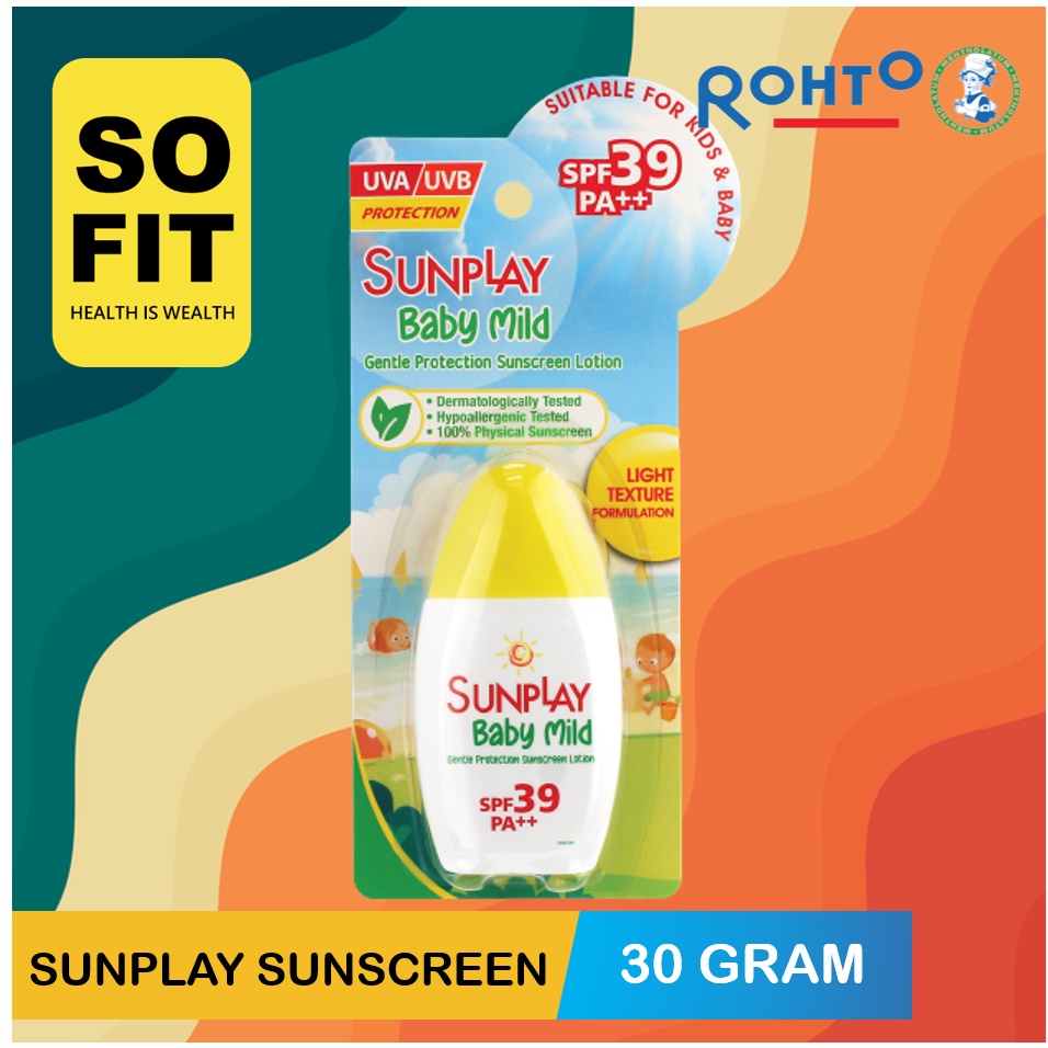 Sunplay Sun Play Ultra Protection Sunscreen Lotion SPF 50+ PA++++ 30gr Cool SPF 50 PA++++ Baby Mild SPF 39 PA++