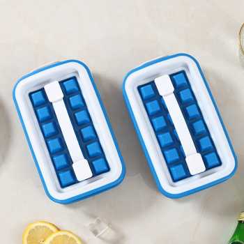 GS7i Safebet Cetakan Es Batu Ice Cube Maker Tray Storage Tw-160 Blue Ori-YA