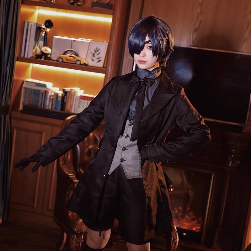 RENTAL / SEWA CIEL PHANTOMHIVE BLACK BUTLER / KUROSHITSUJI COSPLAY COSTUME