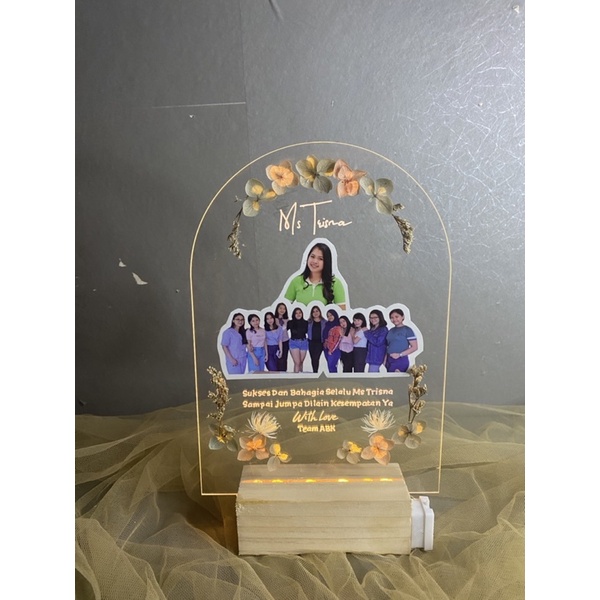 Derish acrylic | gift birthday | gift anniversary | graduation gift