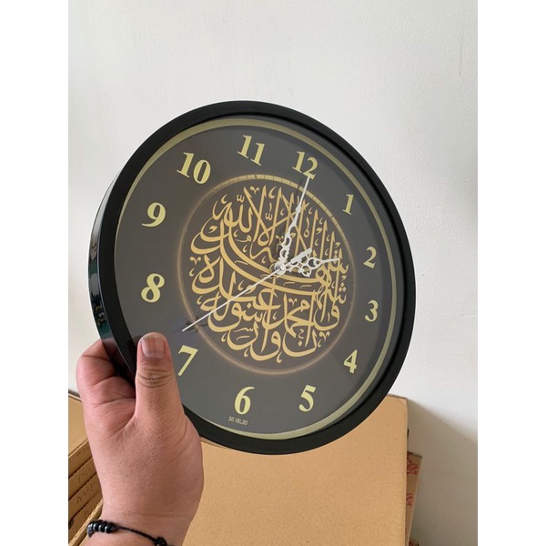 Jam dinding kaligrafi mewah 30CM besar