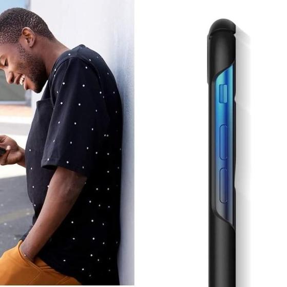 Case iPhone SE 2020 / 8 / 7 Spigen Hardcase Thin Fit Slim Casing - Thin Fit Pro, Black