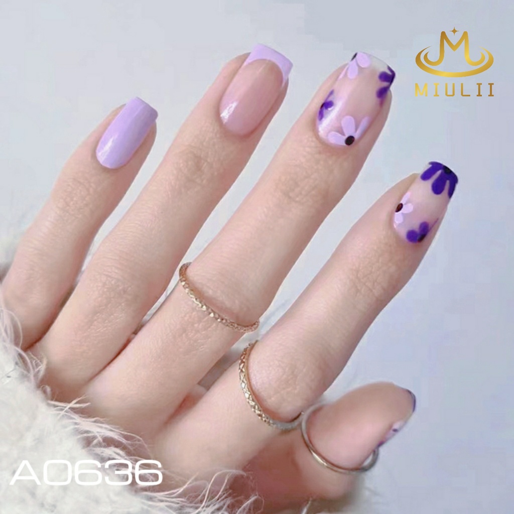 MIULII / KUKU PALSU   A0636  / 24PCS / 3D / NAIL ART / PREMIUM / CUTE / FREE LEM JELLY / KUTEK