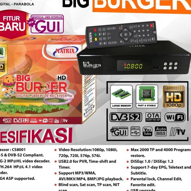 RECEIVER MATRIX BIG BURGER HD