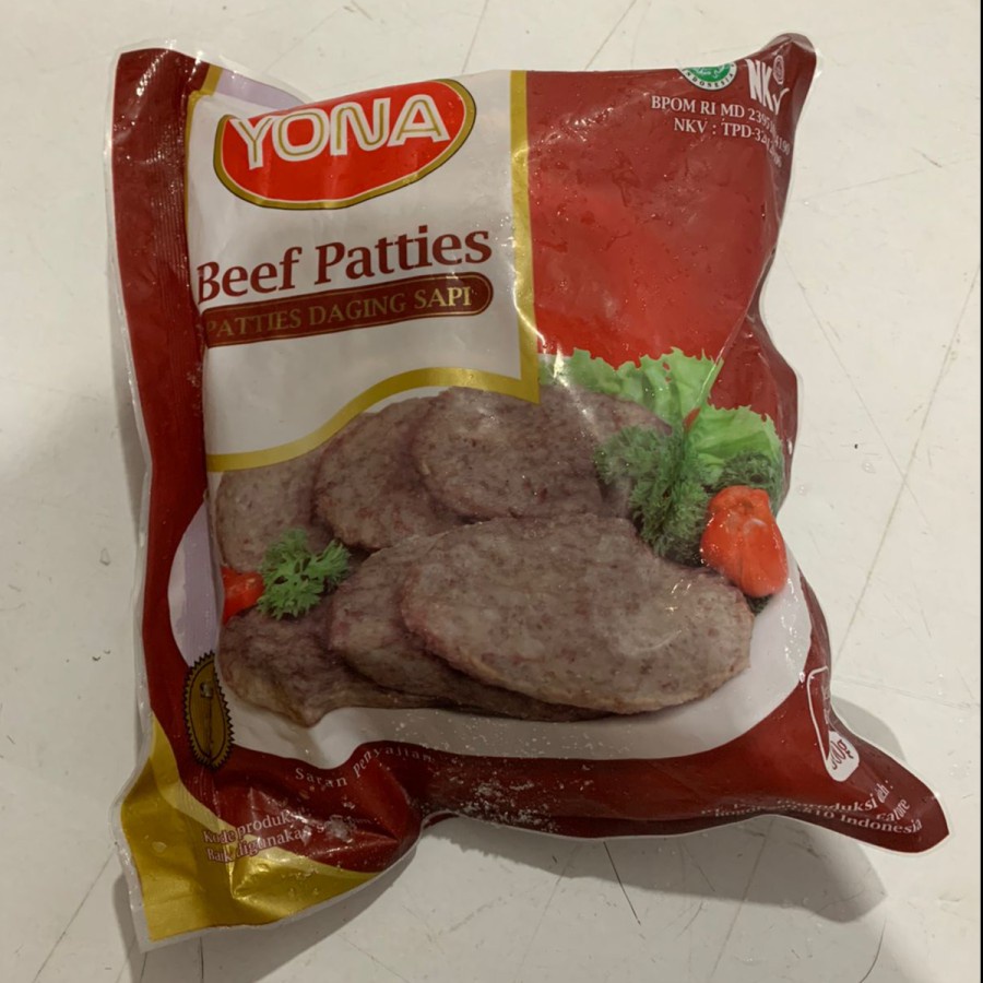 Yona Beef Patties / Patties Sapi 500 Gram