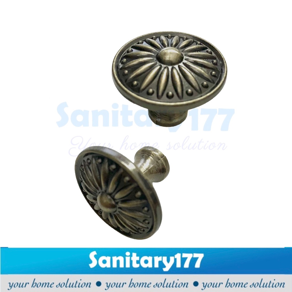 Tarikan Laci bulat 750- handle pegangan lemari pintu kitchen set furniture gagang knop knob murah antik rosegold hitam putih antique