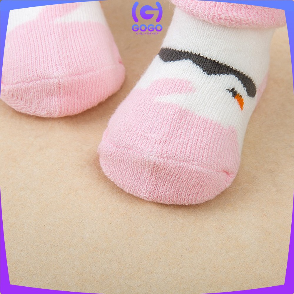 GOGO-P4 Kaos Kaki Anak Bayi Lucu Bahan Katun Kaus Kaki Prewalker Fashion Bayi Unisex Murah Import