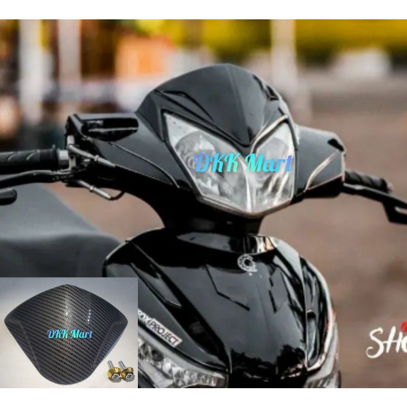 Jual VISOR SUPRA X 125 CARBON PLUS BAUT WINDSHIELD SUPRA X 125 CARBON