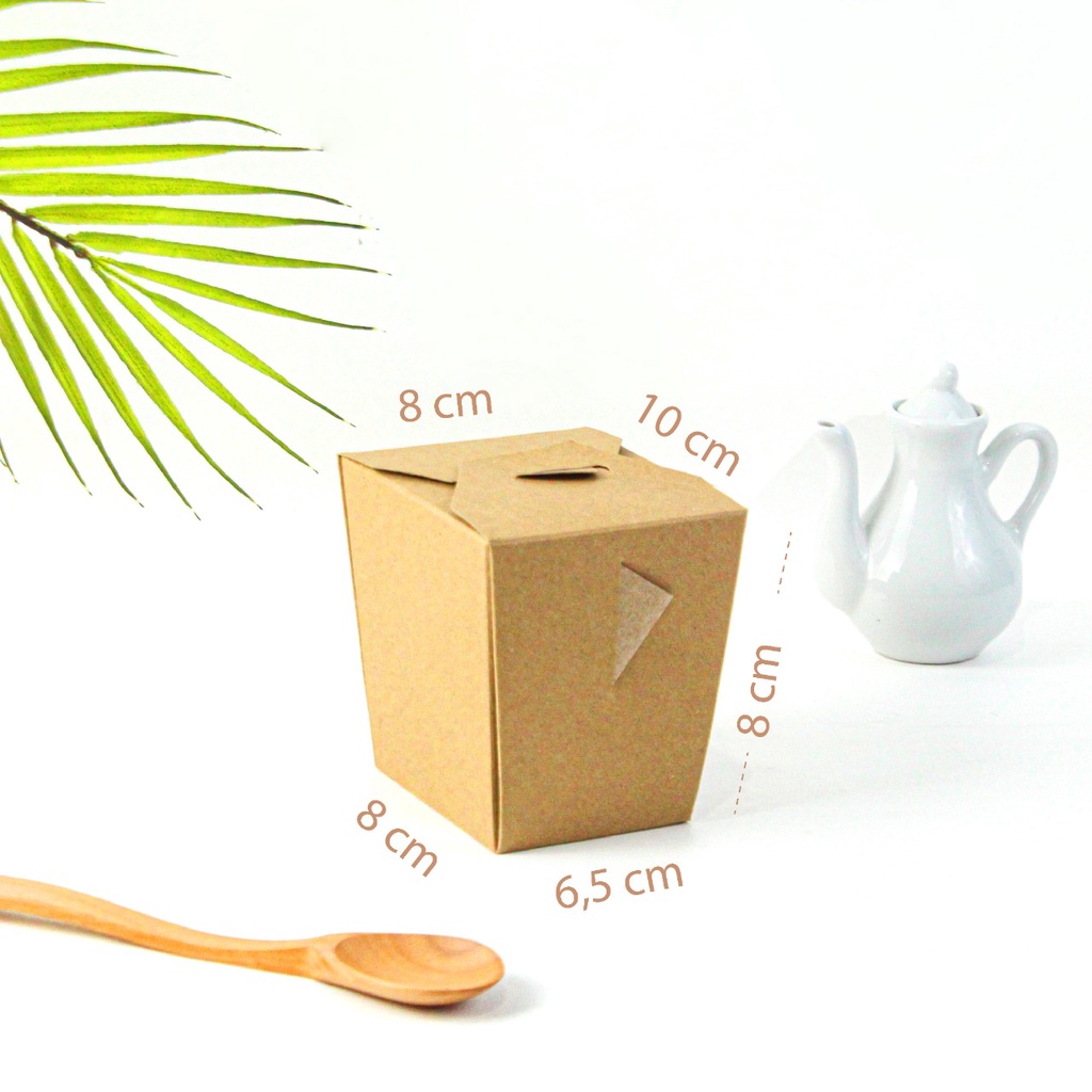 Jual Foodpail Box Size S Kraft Paper Rice Box S Full Laminasi