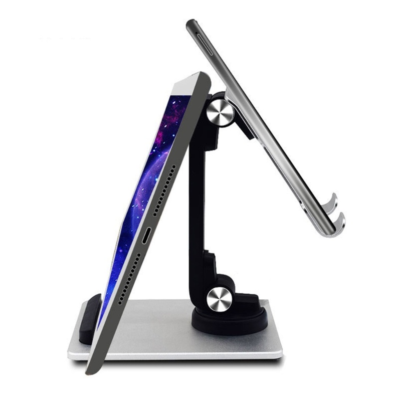 Bt Stand Holder Tablet Portable Bahan Aluminum Alloy Untuk Meja