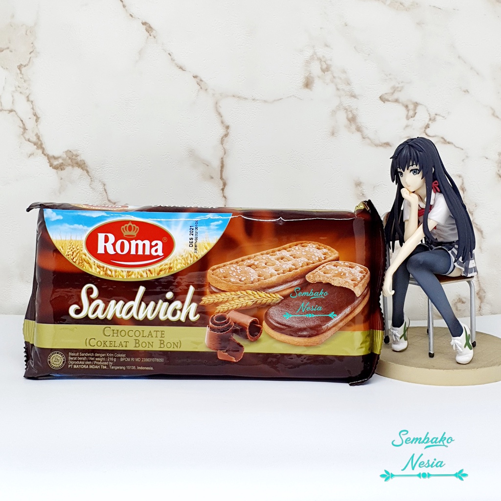 

Roma Sandwich rasa Coklat dan kacang