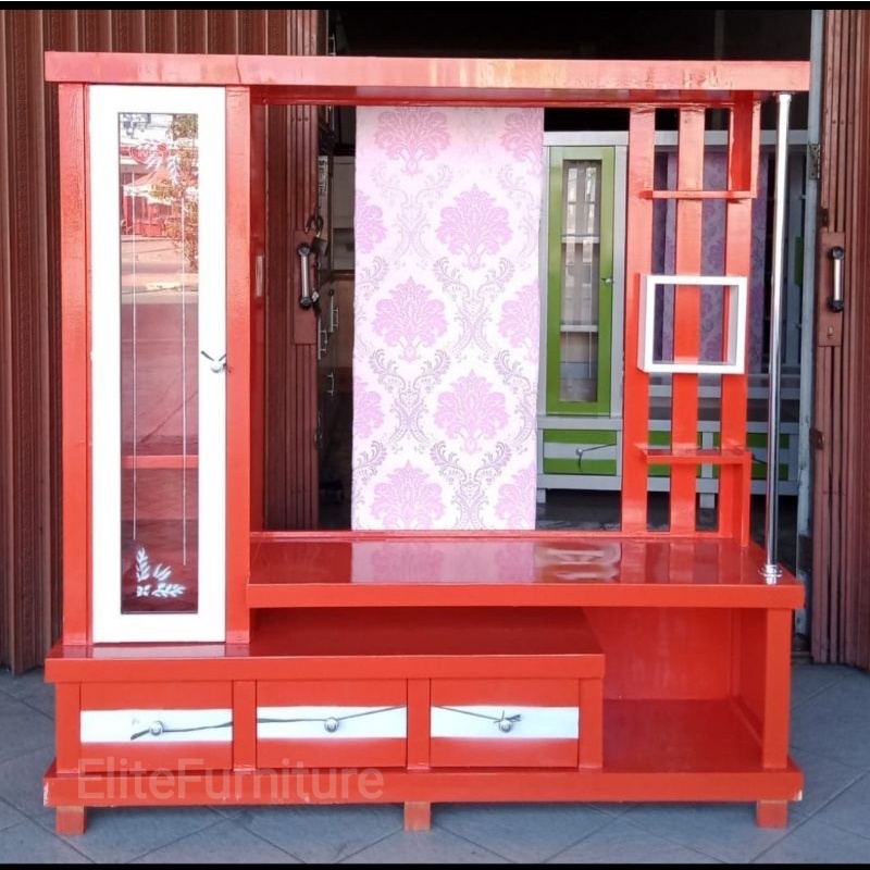 Partisi TV 32 - 40in , Bufet TV Ruangan , Partisi Ruang Tamu , Partisi Minimalis Multriplek