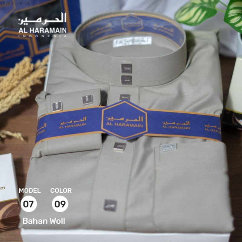 GAMIS/JUBAH AL HARAMAIN WOLL PREMIUM QUALITY MANSET