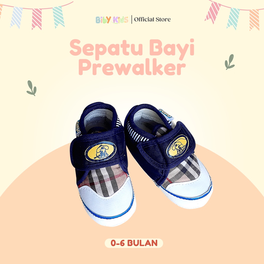 Sepatu Bayi Prewalker Cowok Murah 0-6 Bulan Chedi Lucu Aksesoris Baby Keren Perlengkapan Sepatu Newborn Branded