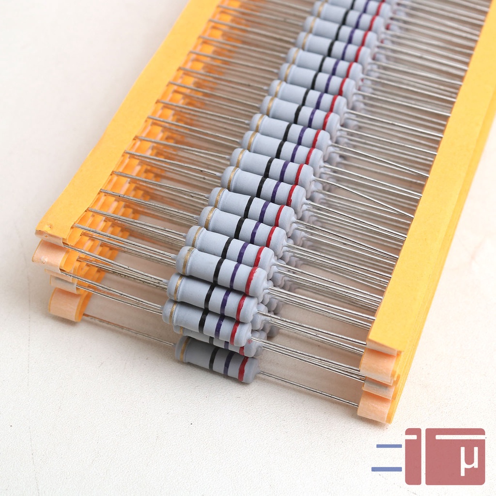 Resistor 27R 27 Ohm 2W Metal Oxide 5% Taiwan Kaki Tembaga