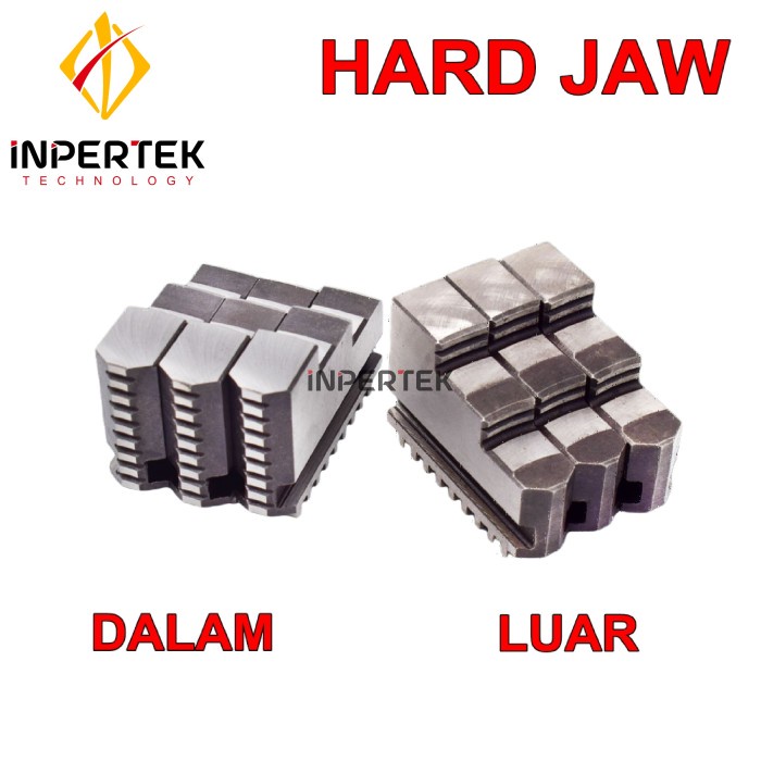 Hard Jaw Chuck Bubut10" 3Jaw Kaki Chuck Bubut Chuck Jaw Klaw10"