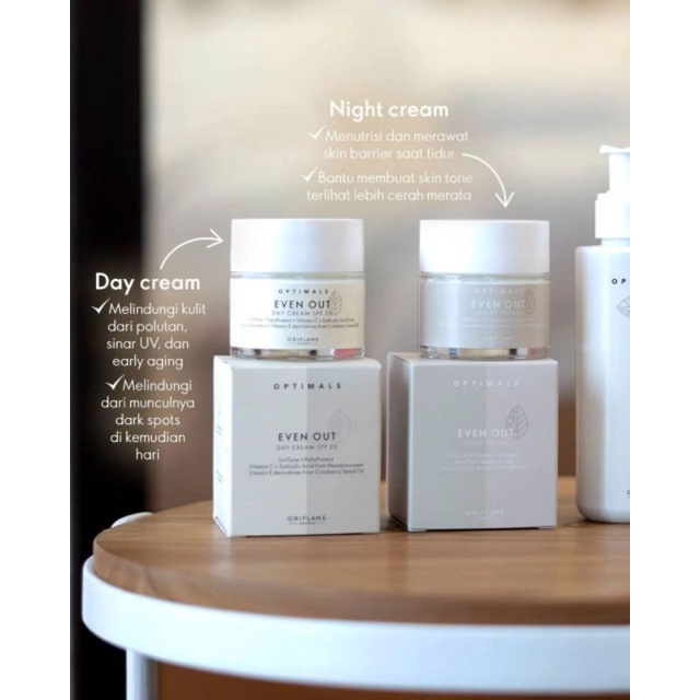 New Optimals even out Creamy Cleanser, Comforting toner, Day Cream, night Cream