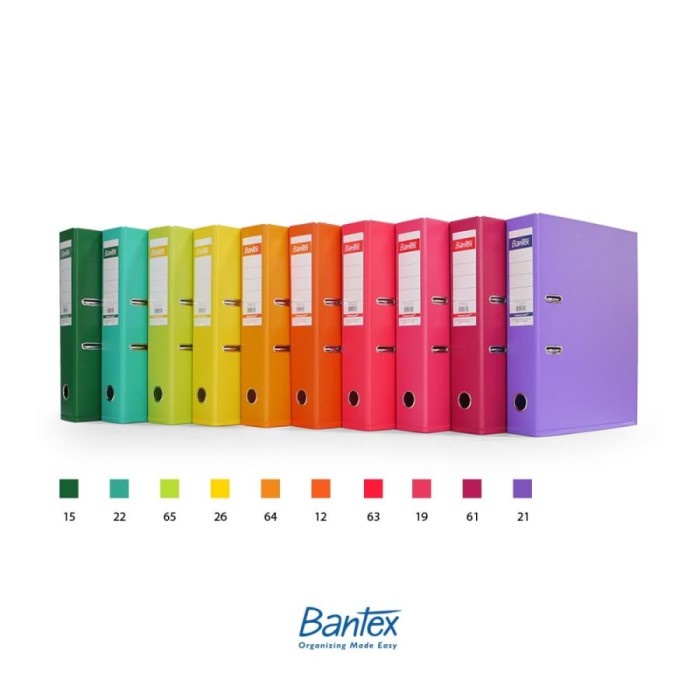 

Ordner Bantex 1465V 7Cm F4 Warna-Warni Murah Per Pcs
