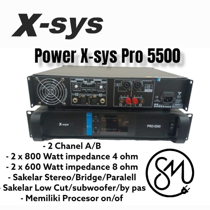 Power Audio Professional X-Sys PRO-5500 Xsys pro5500