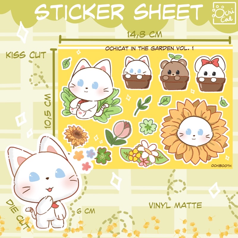 

Sticker Ochicat in the garden vol.1