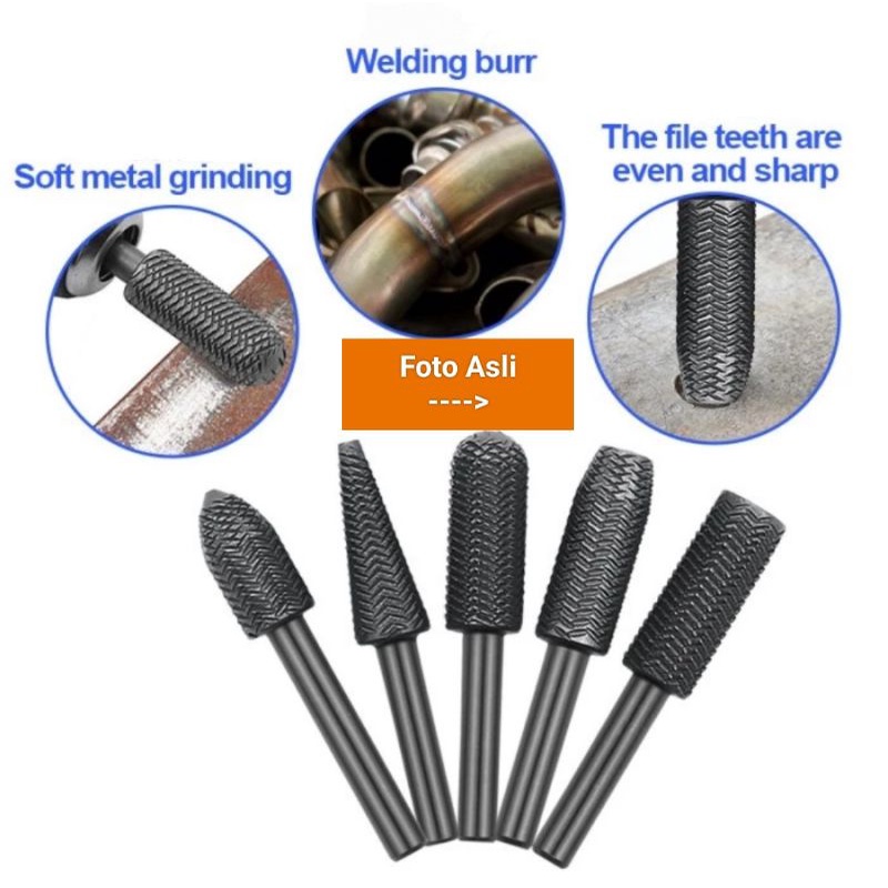 Mata Bor Kikir Besi / Mata Bor Grinding HSS / Mata Bor Rotary Besi Set