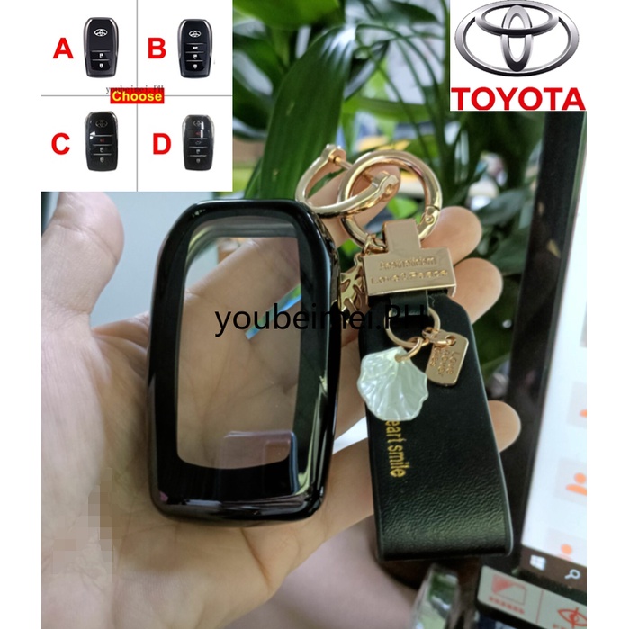 1pc Casing Kunci Mobil Toyota Corolla RAV4 Auris Crown Camry Prius Chrdo Crown Land Bahan TPU 2022